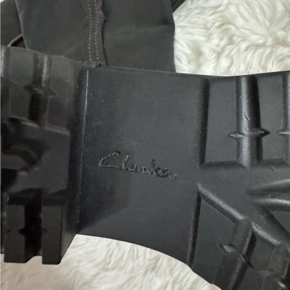 Clarks Black Over the Knee Boots Size 6 - Picture 7 of 13